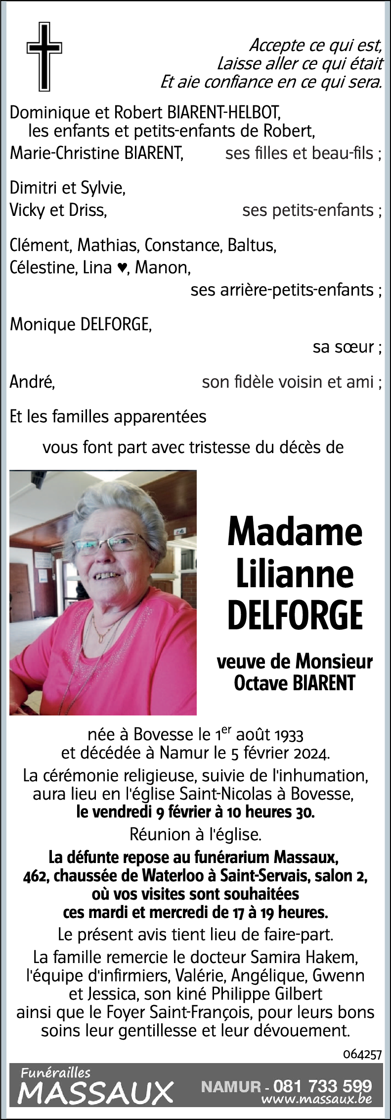 Lilianne DELFORGE