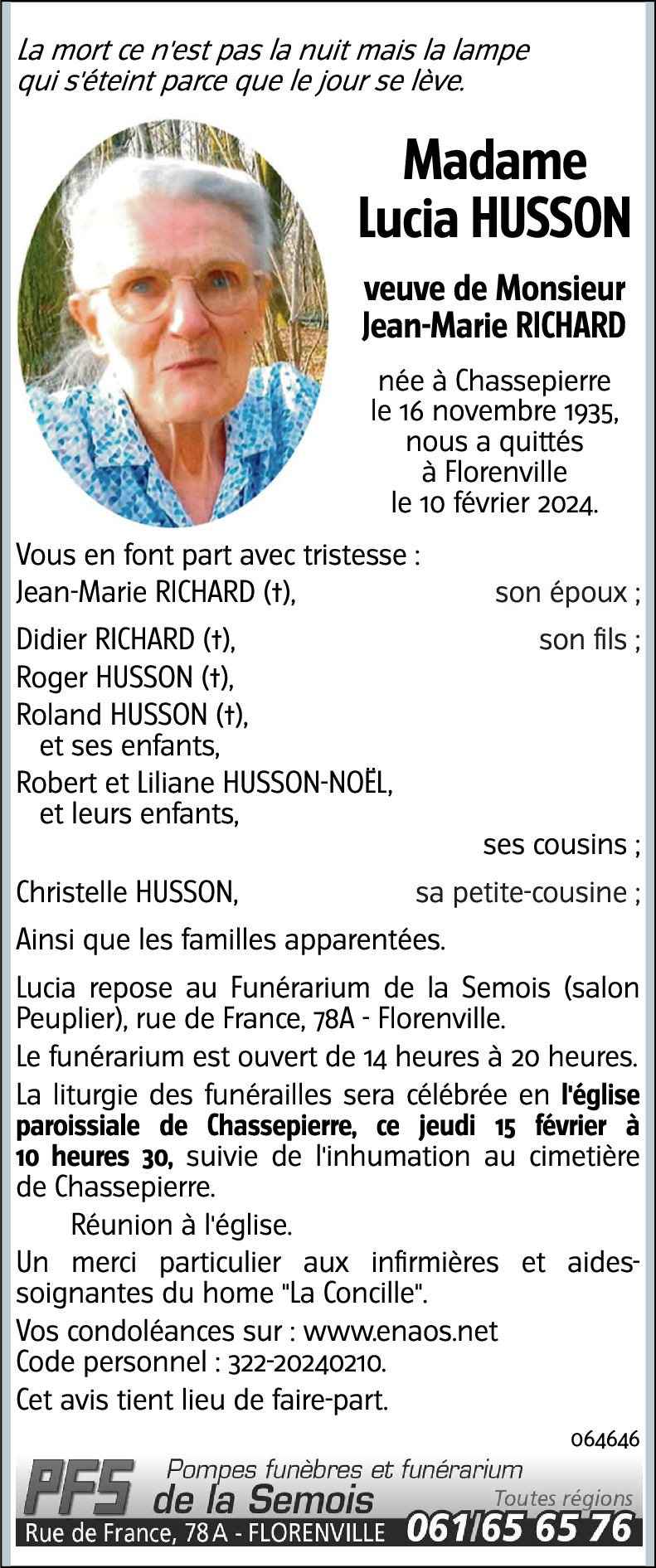 Lucia HUSSON