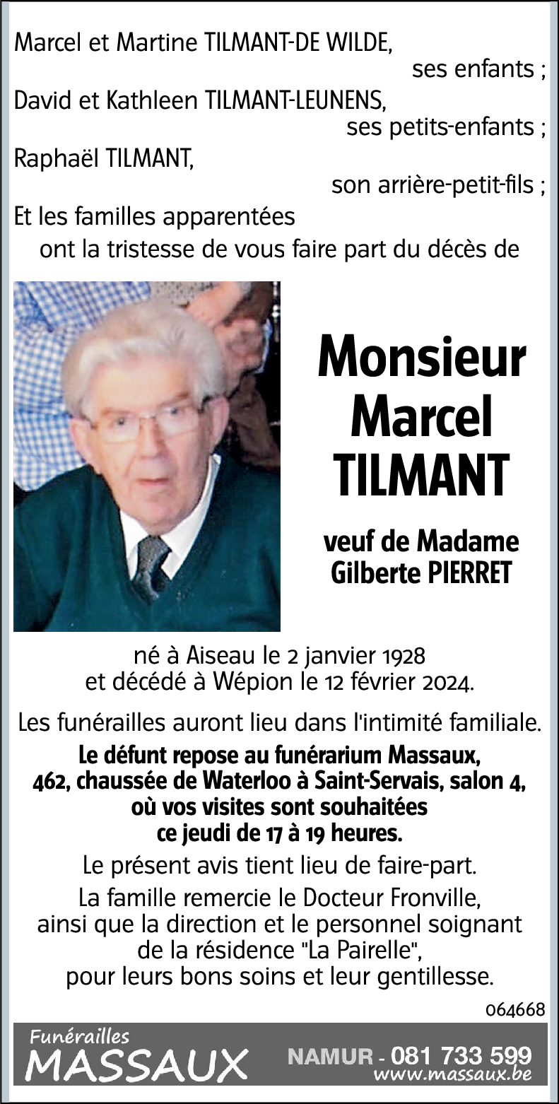 Marcel TILMANT