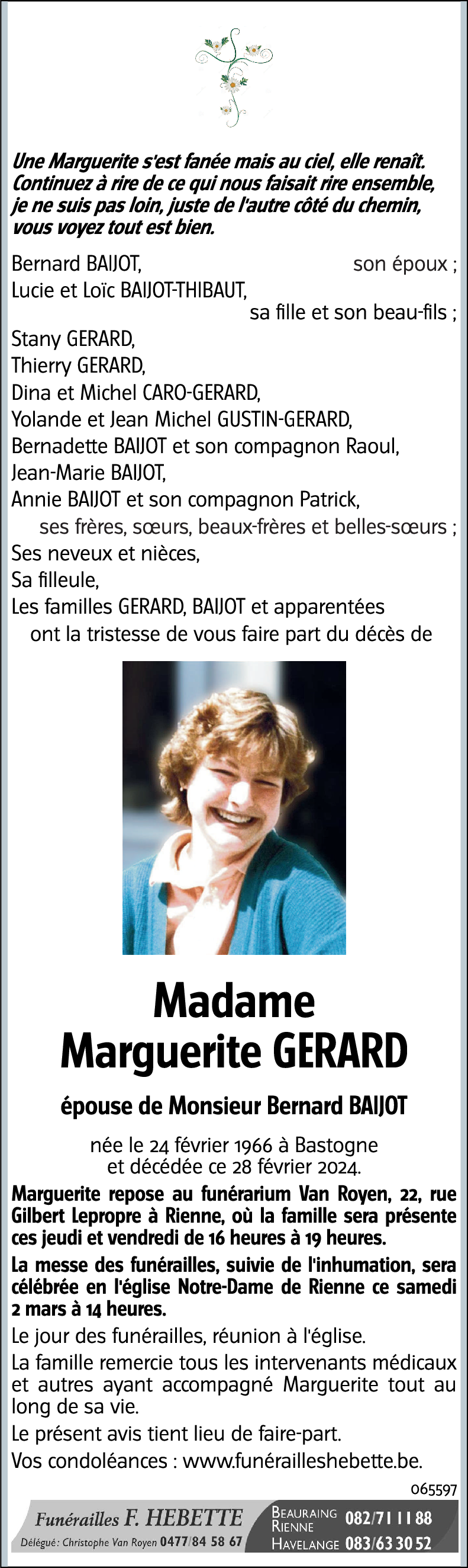 Marguerite GERARD