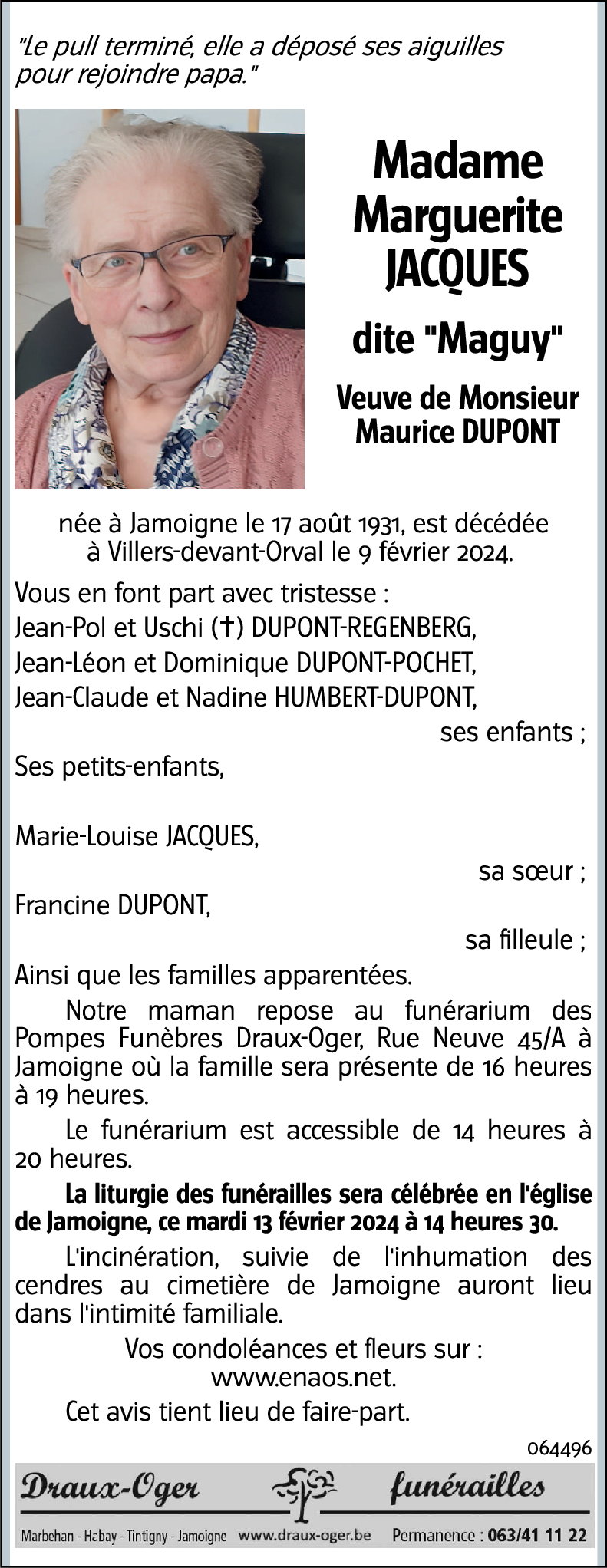 Marguerite JACQUES