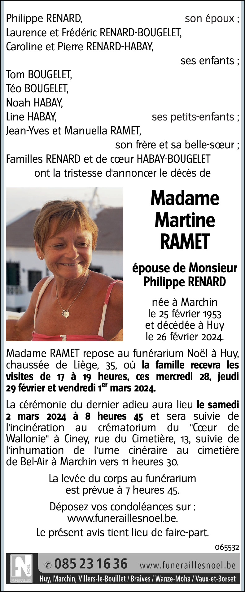 Martine RAMET