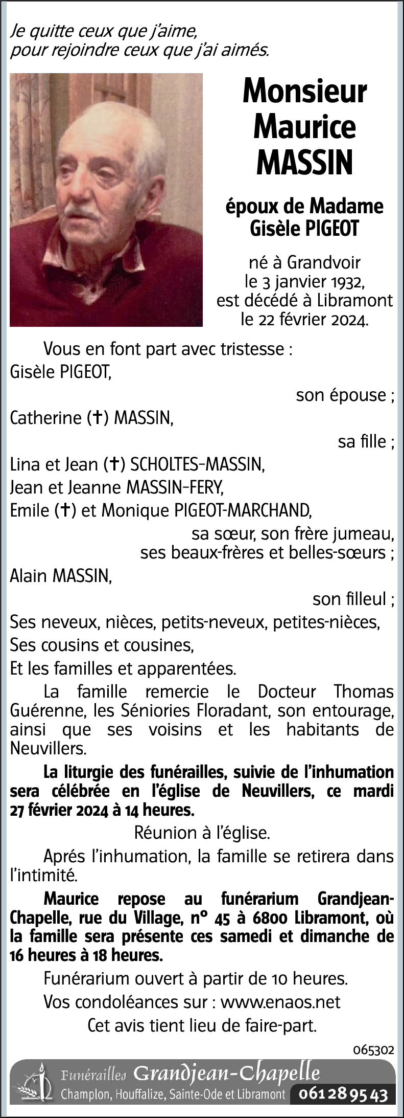 Maurice MASSIN