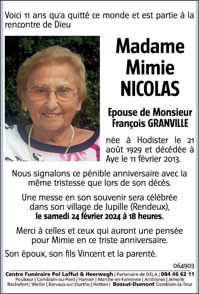 Mimie NICOLAS