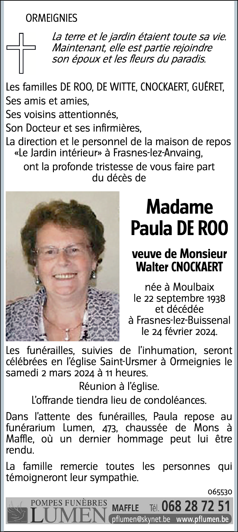 Paula DE ROO