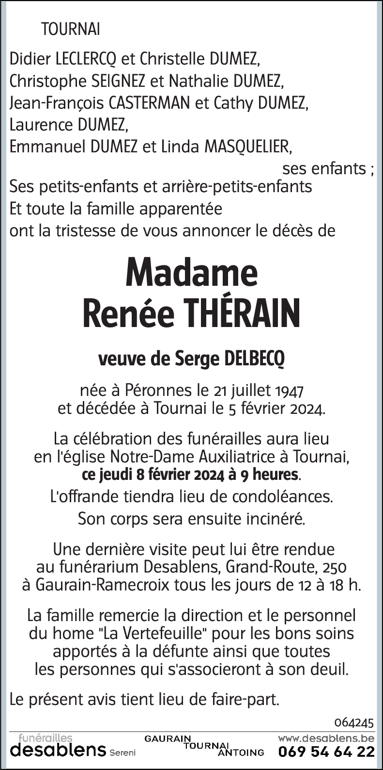 Renée THÉRAIN