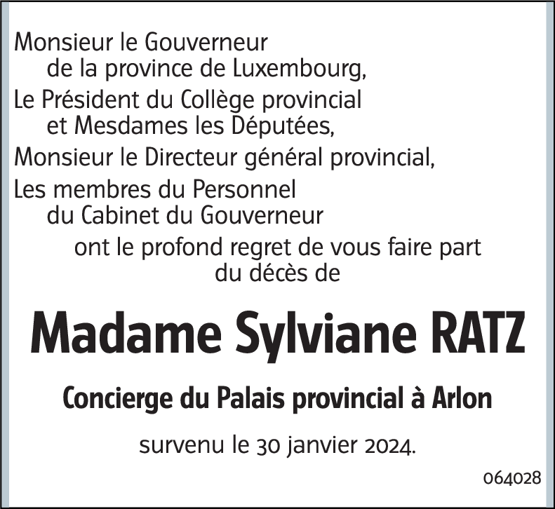 Sylviane RATZ