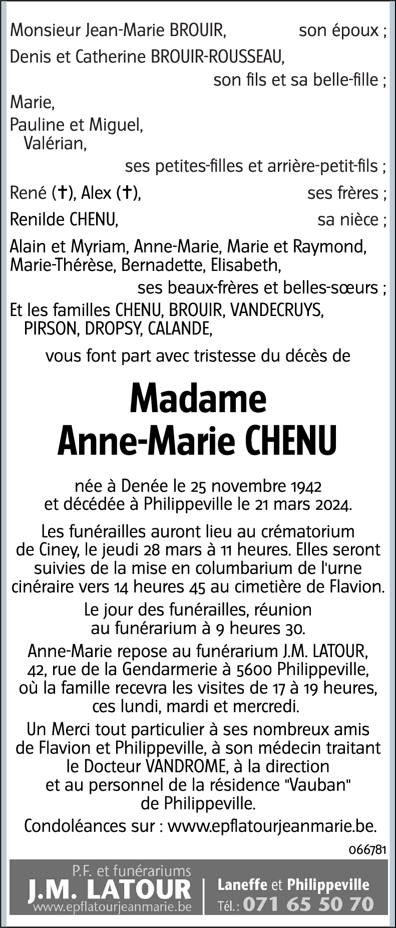 Anne-Marie CHENU