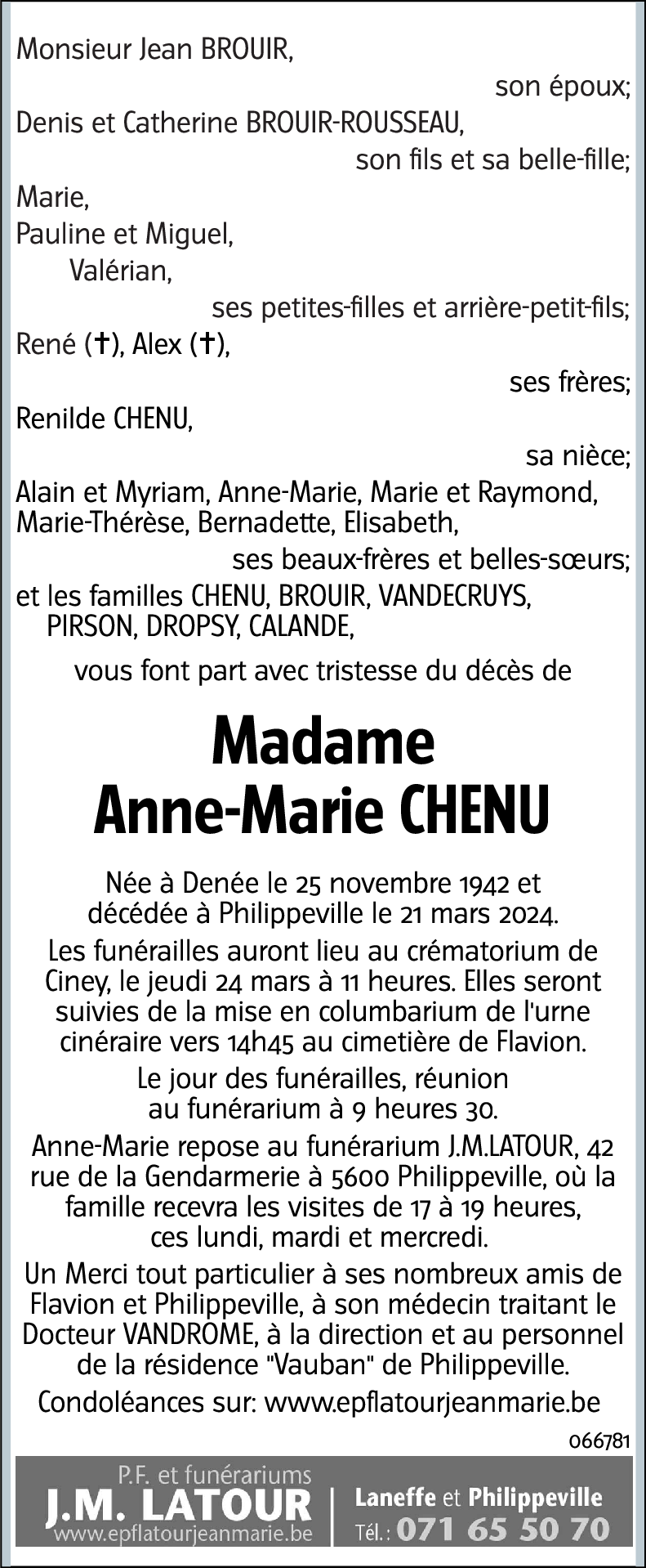 Anne-Marie CHENU