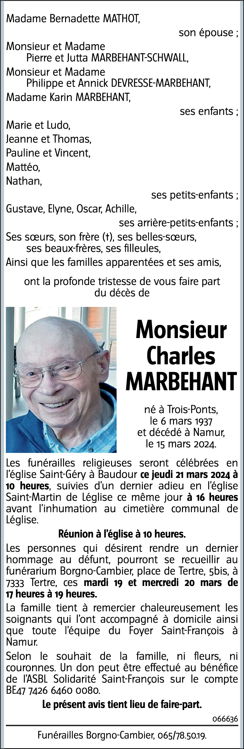 Charles MARBEHANT