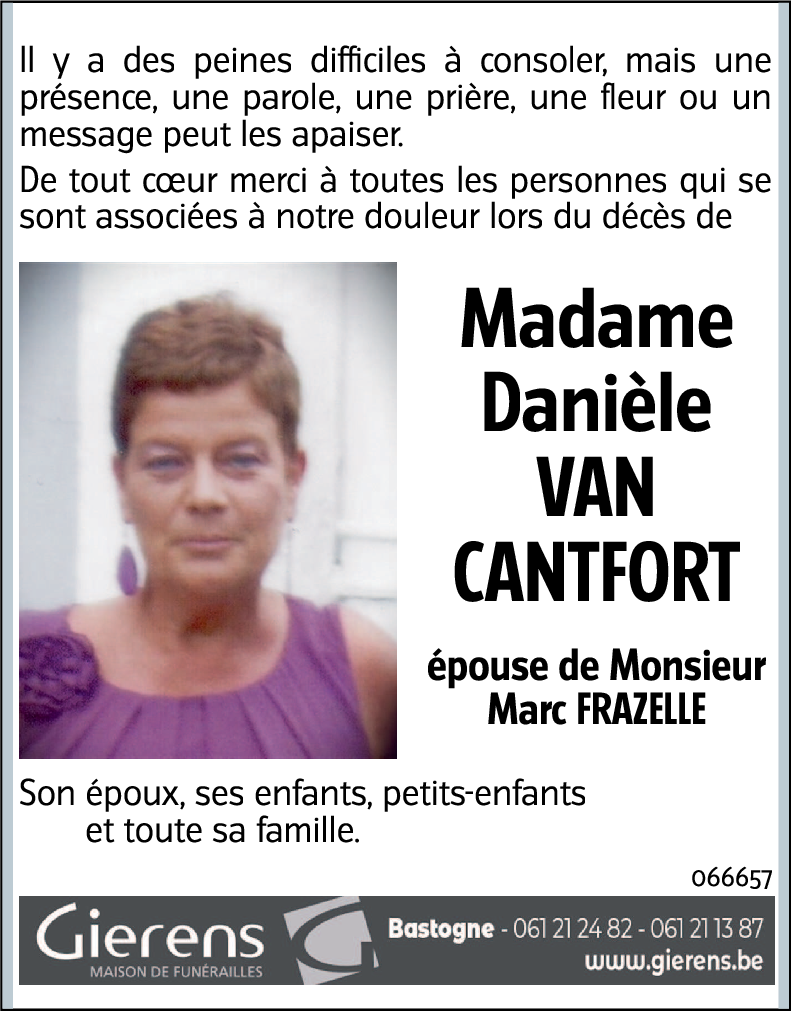 Danièle VAN CANTFORT