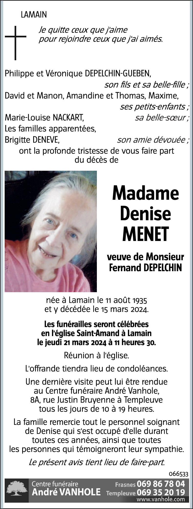 Denise MENET