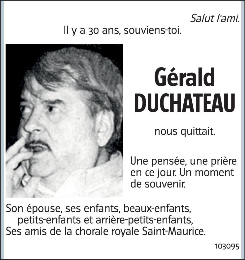 Gérald DUCHATEAU