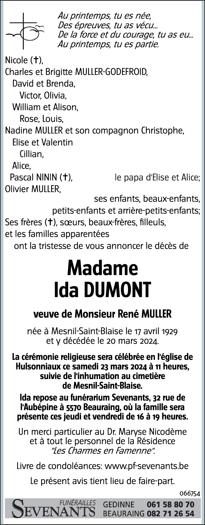 Ida DUMONT