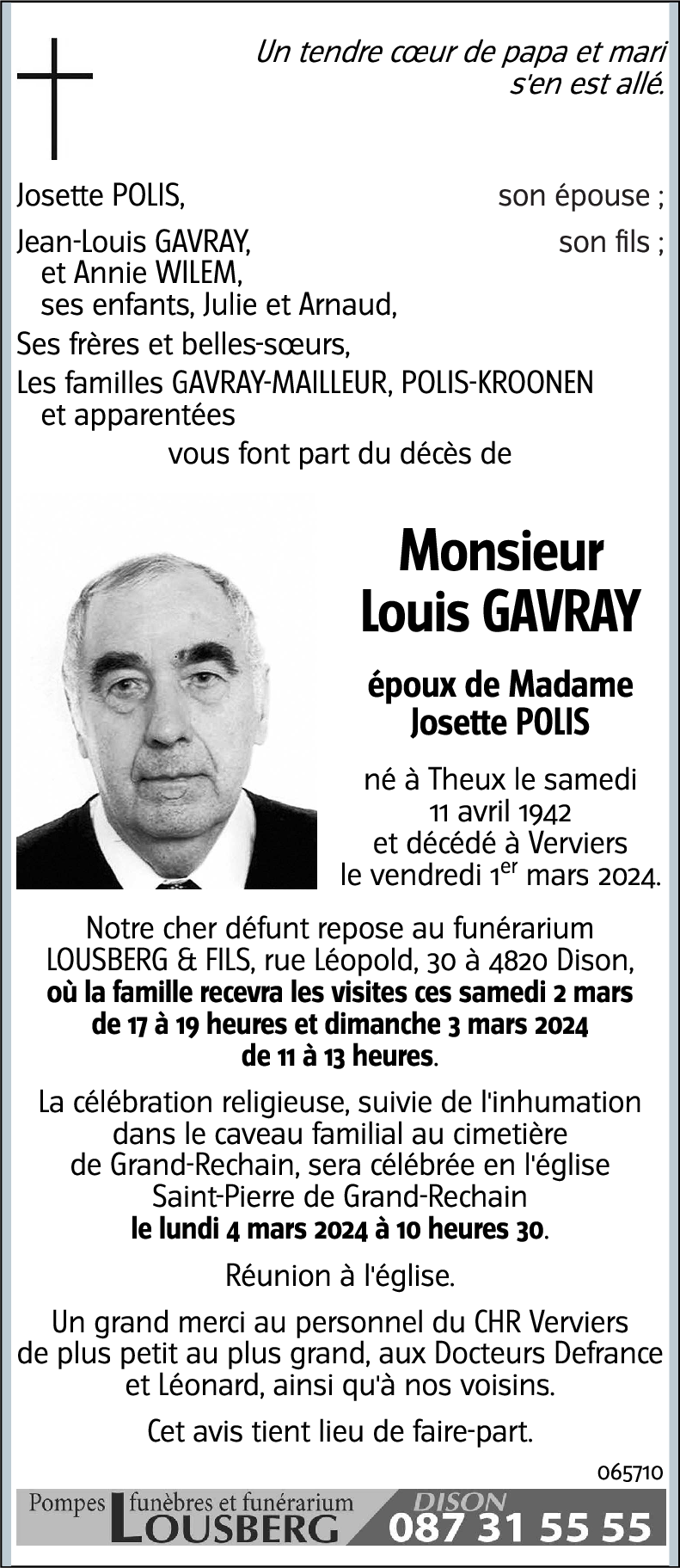 Louis GAVRAY
