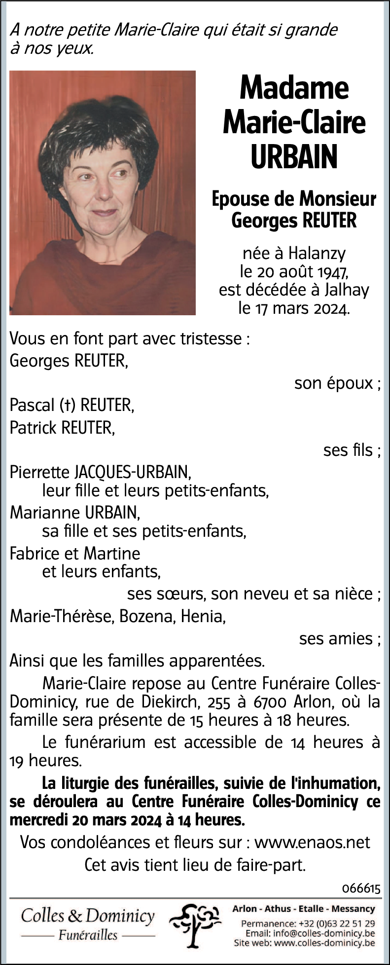 Marie-Claire URBAIN