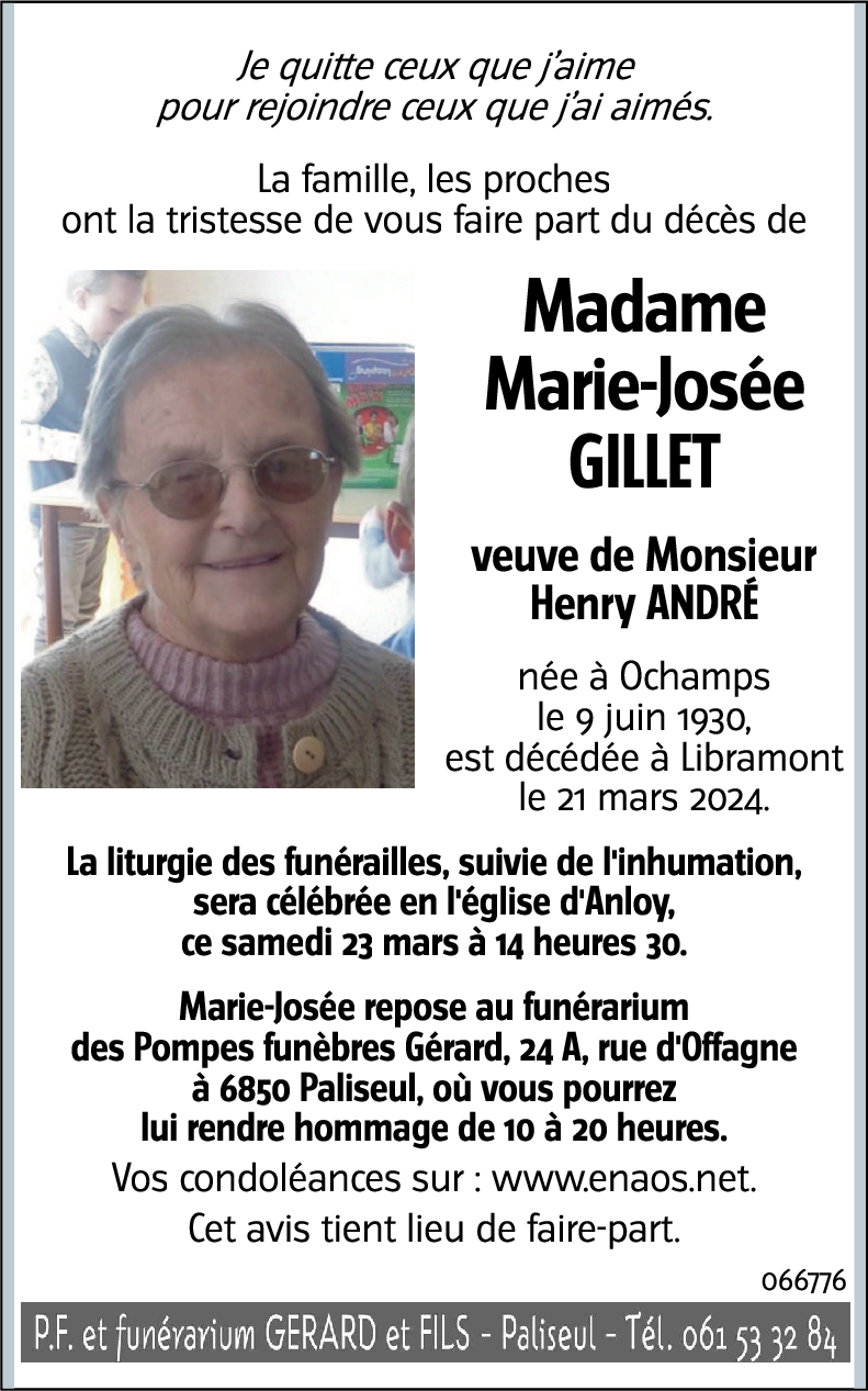 Marie-Josée GILLET