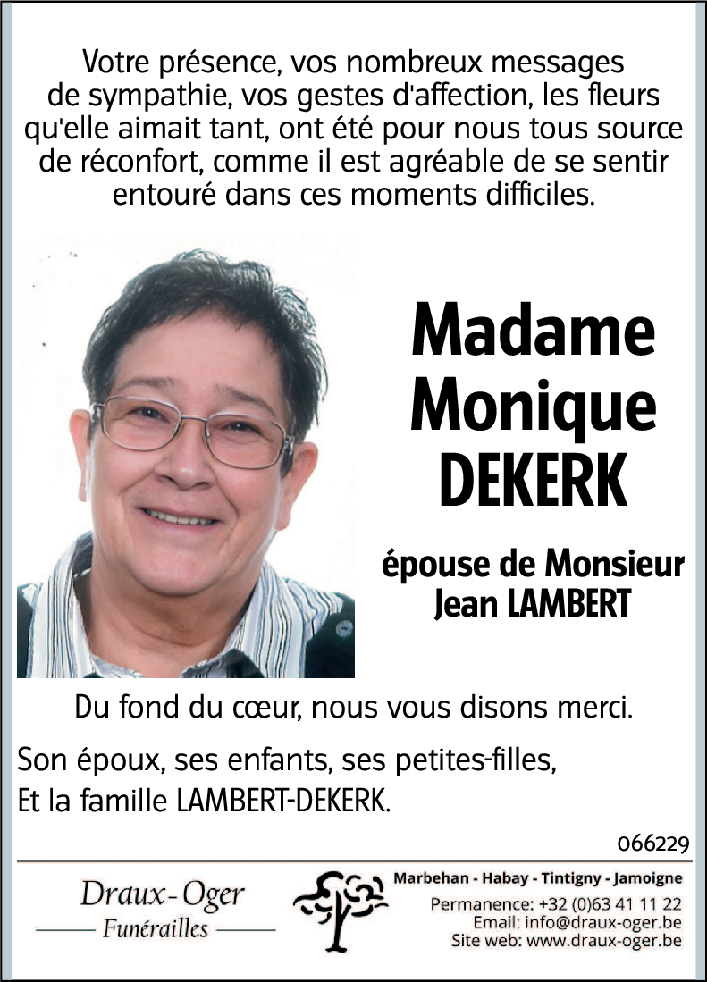 Monqiue DEKERK