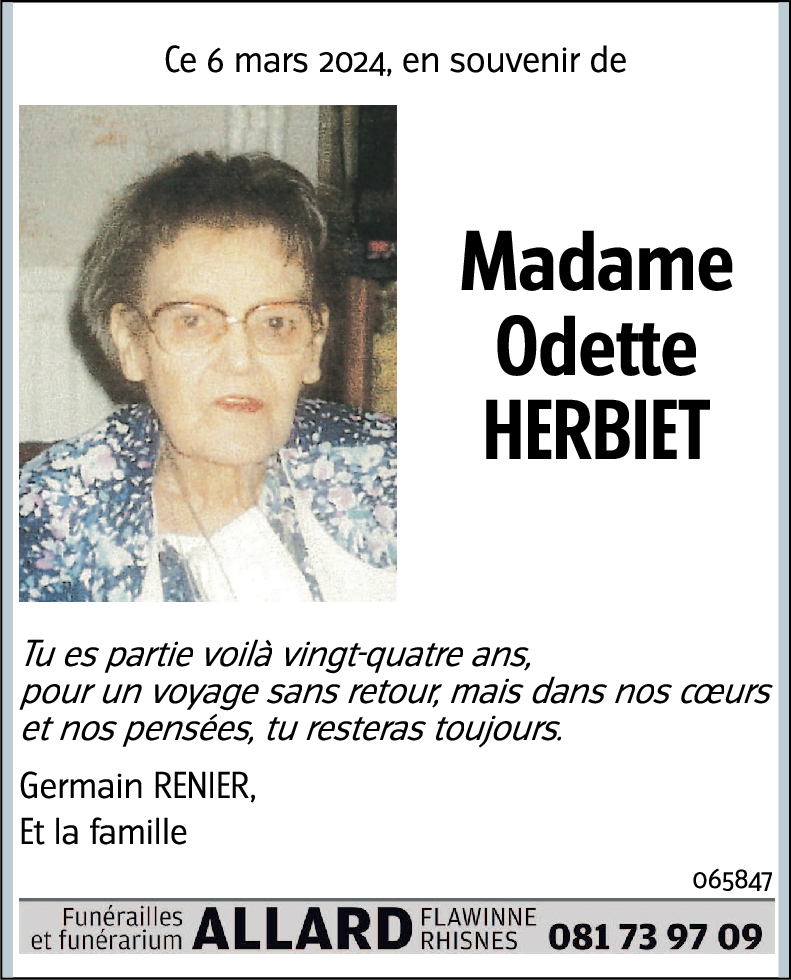 Odette HERBIET