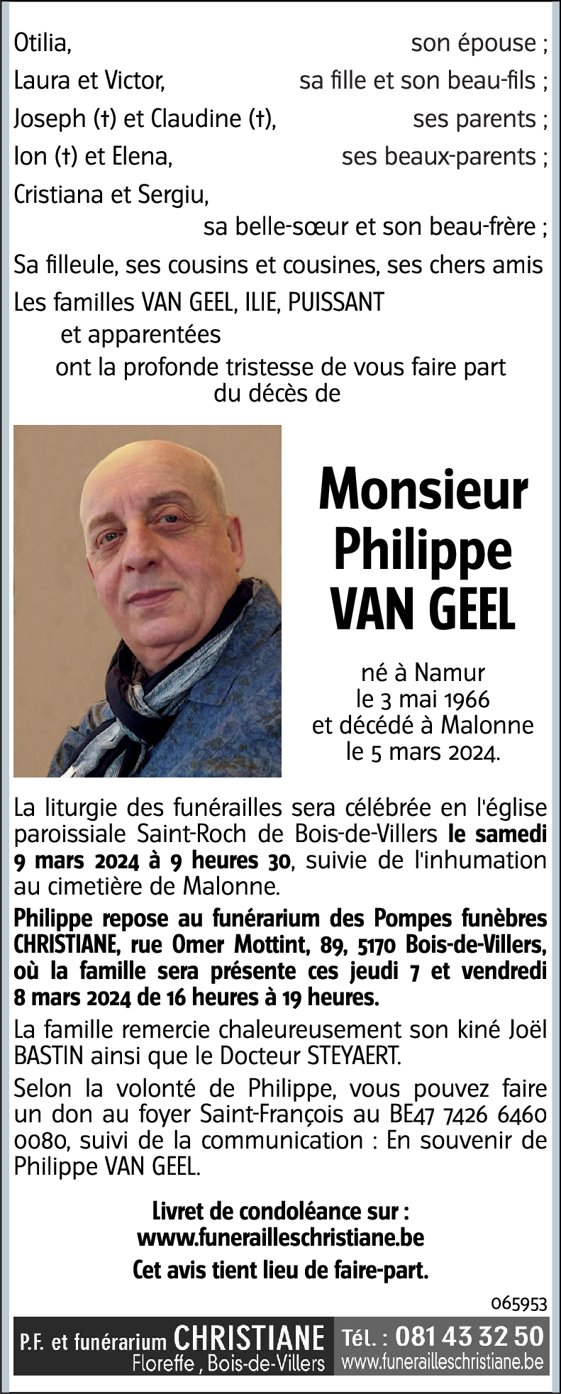 Philippe VAN GEEL