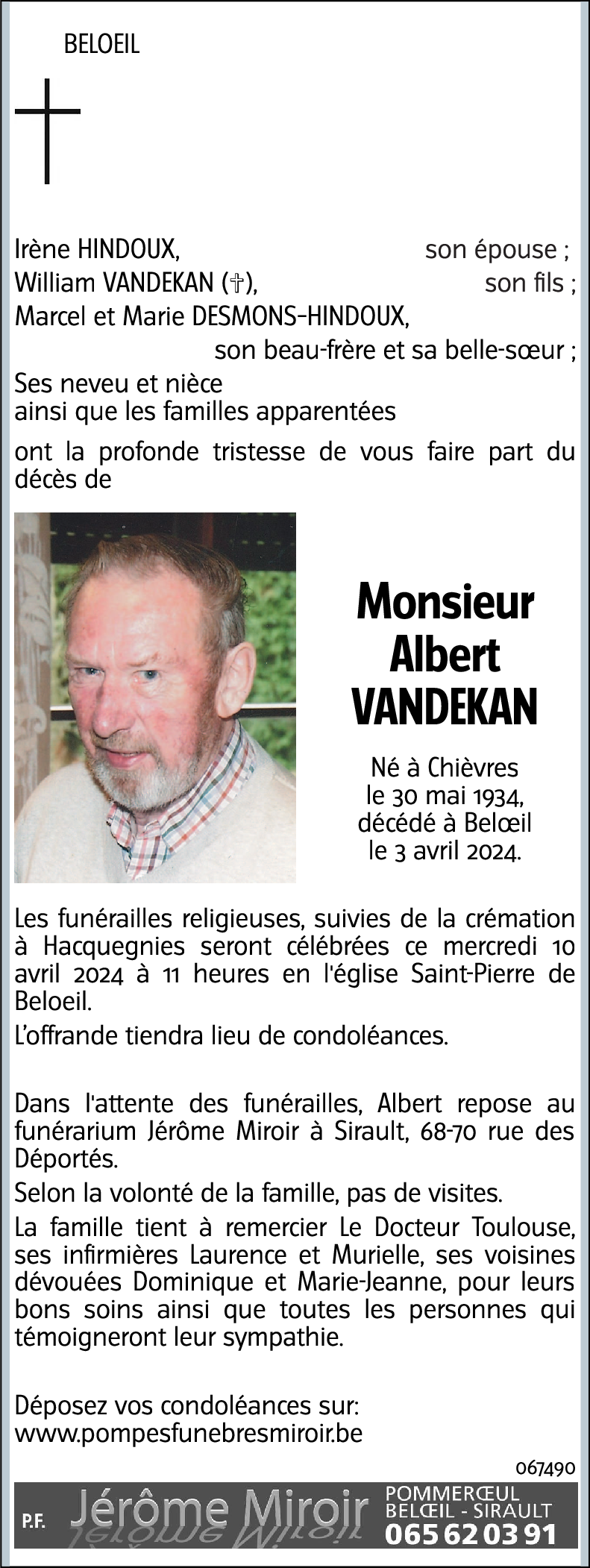Albert VANDEKAN