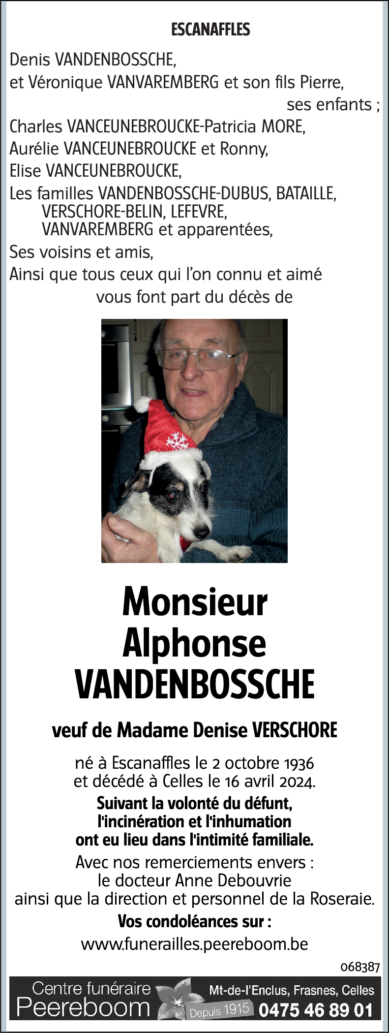 Alphonse VANDENBOSSCHE