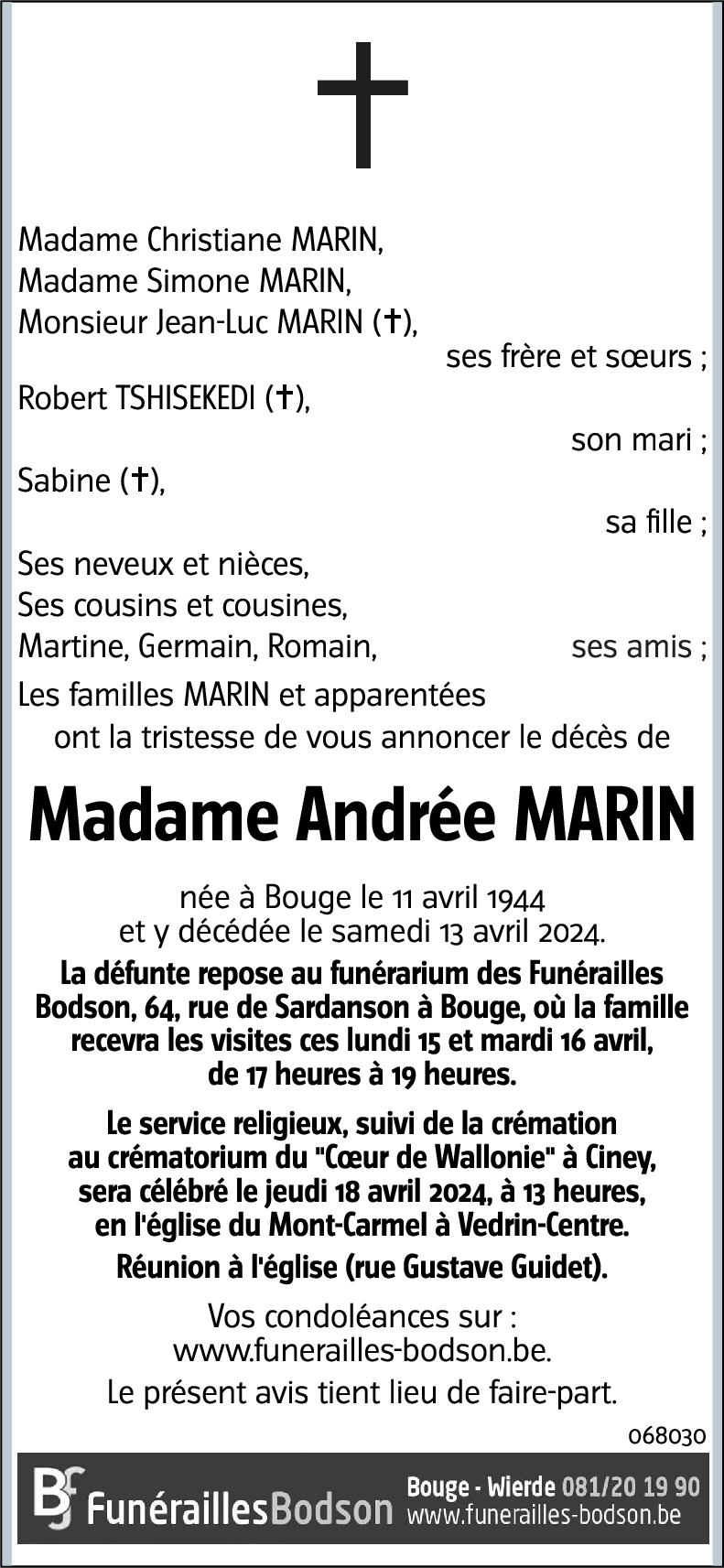 Andrée MARIN