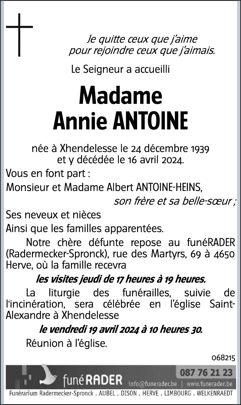 Annie ANTOINE