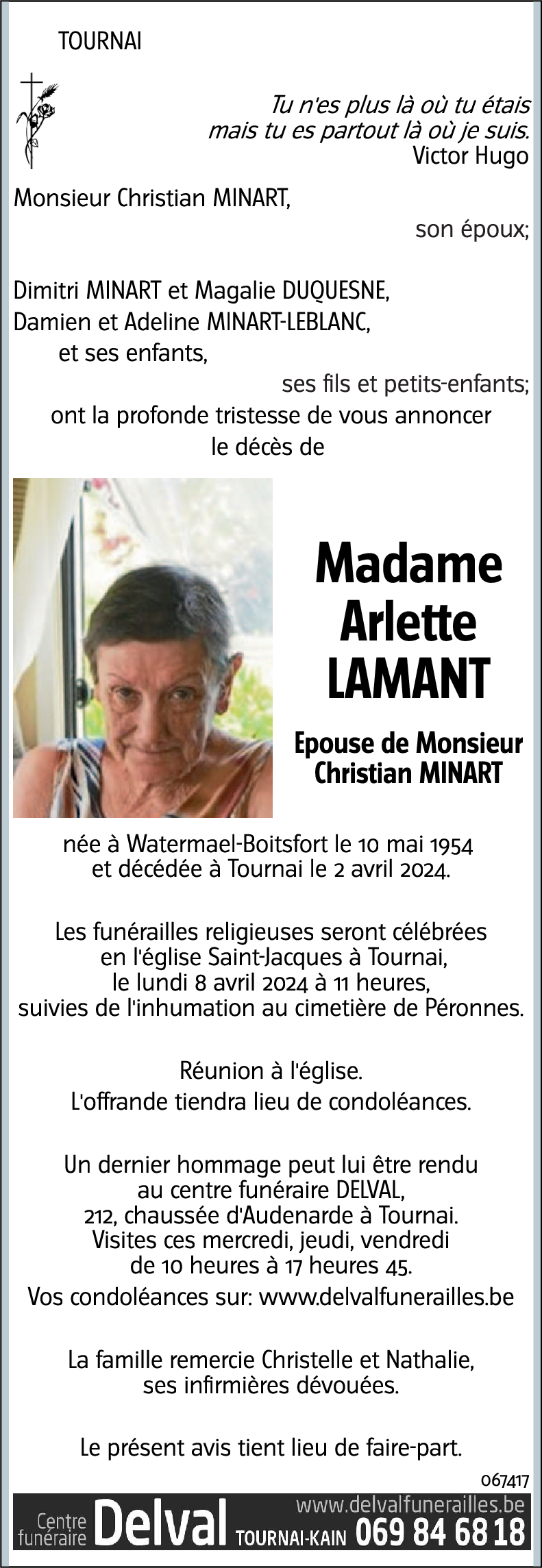 Arlette LAMANT