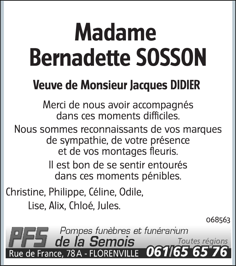 Bernadette SOSSON