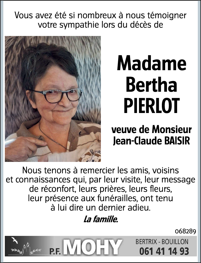 Bertha PIERLOT