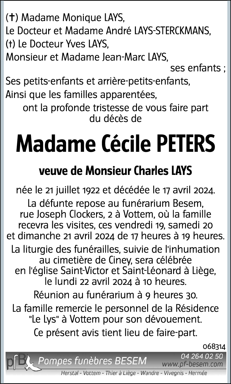Cécile PETERS
