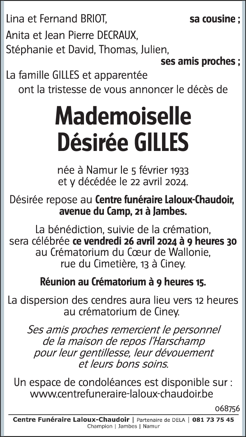 Désirée GILLES