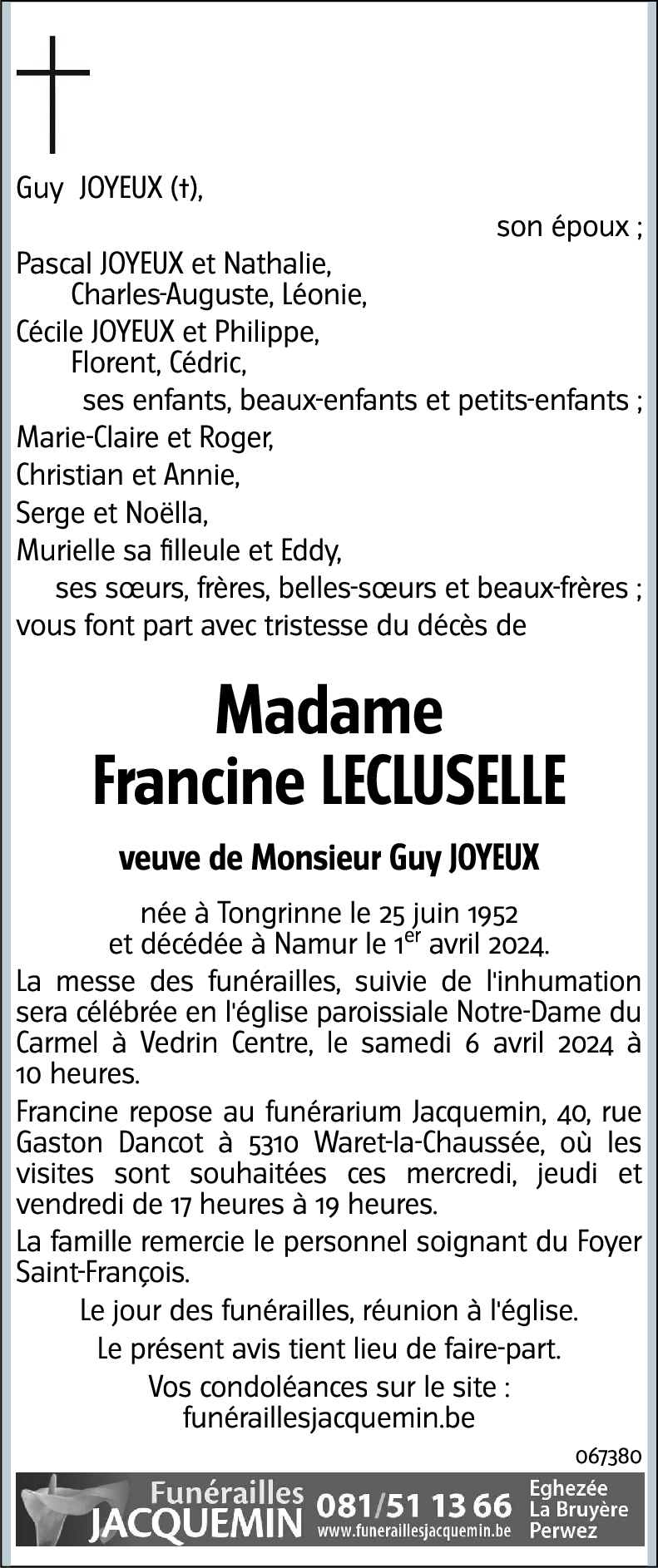 Francine Lecluselle