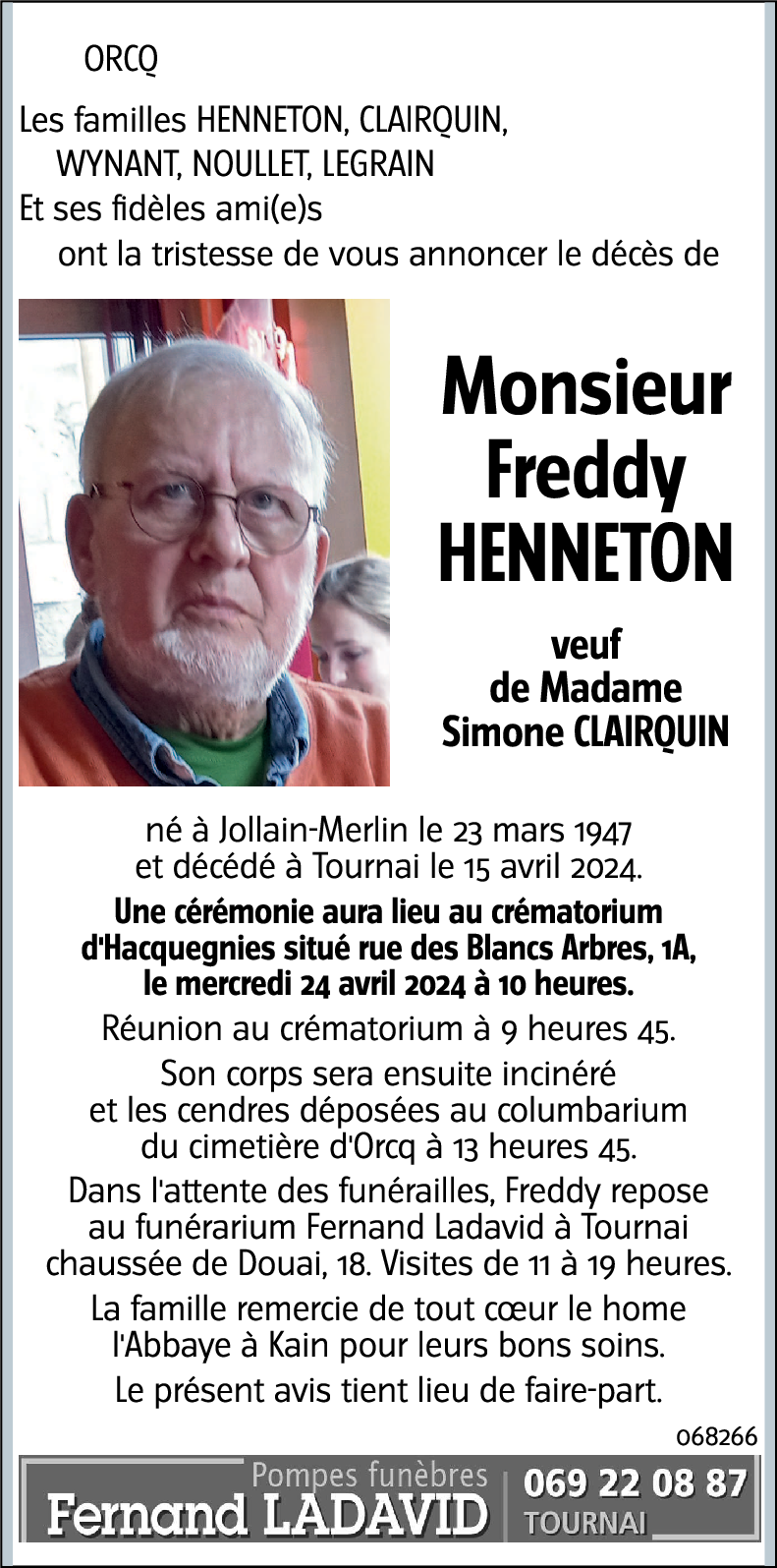 Freddy HENNETON
