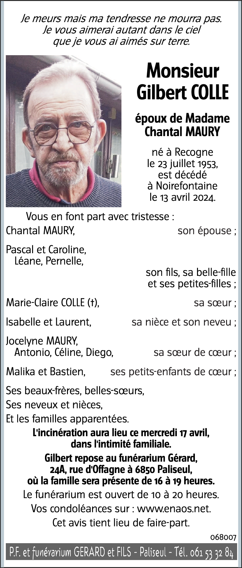 Gilbert COLLE