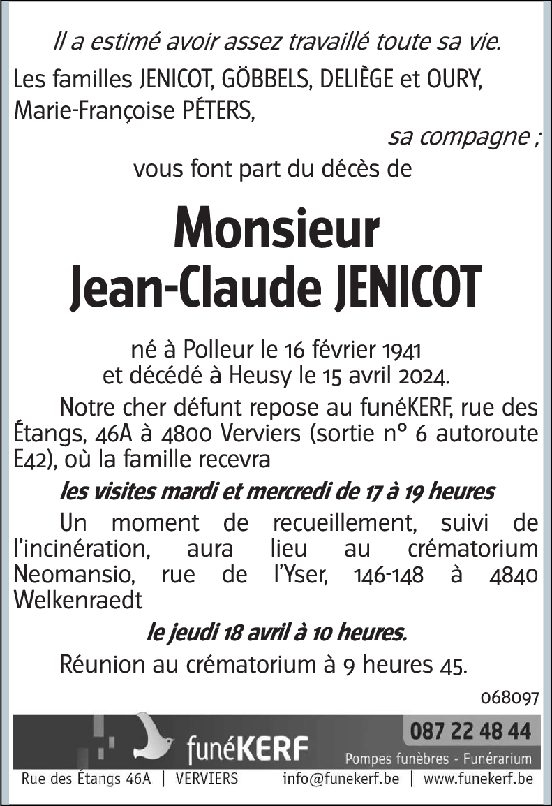 Jean-Claude JENICOT
