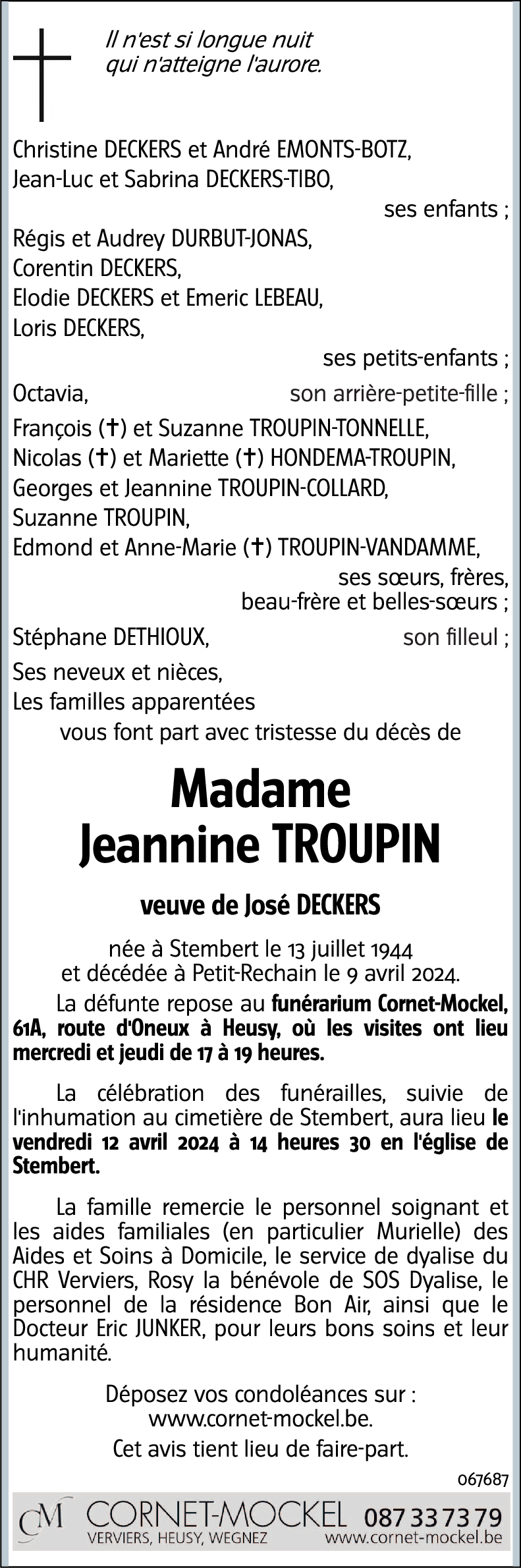 Jeannine TROUPIN