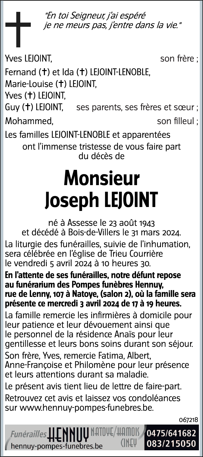 Joseph Lejoint
