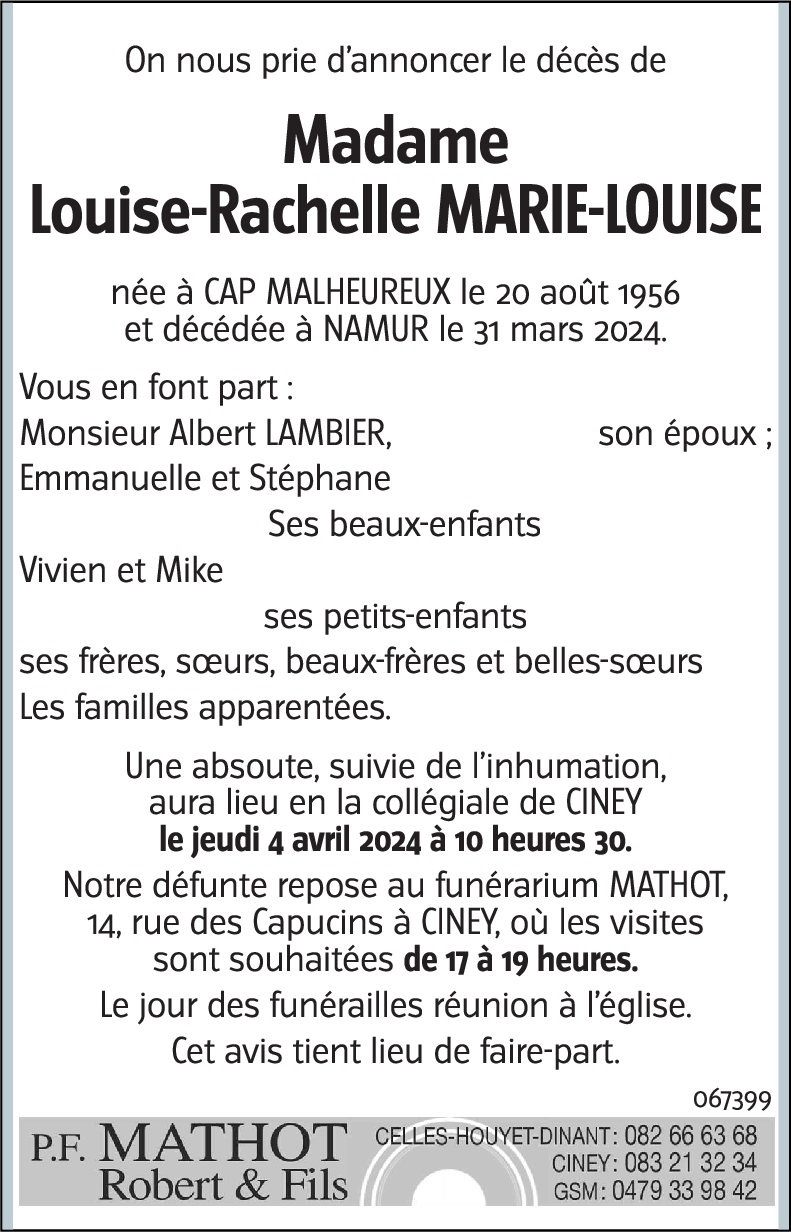Louise-Rachelle MARIE-LOUISE