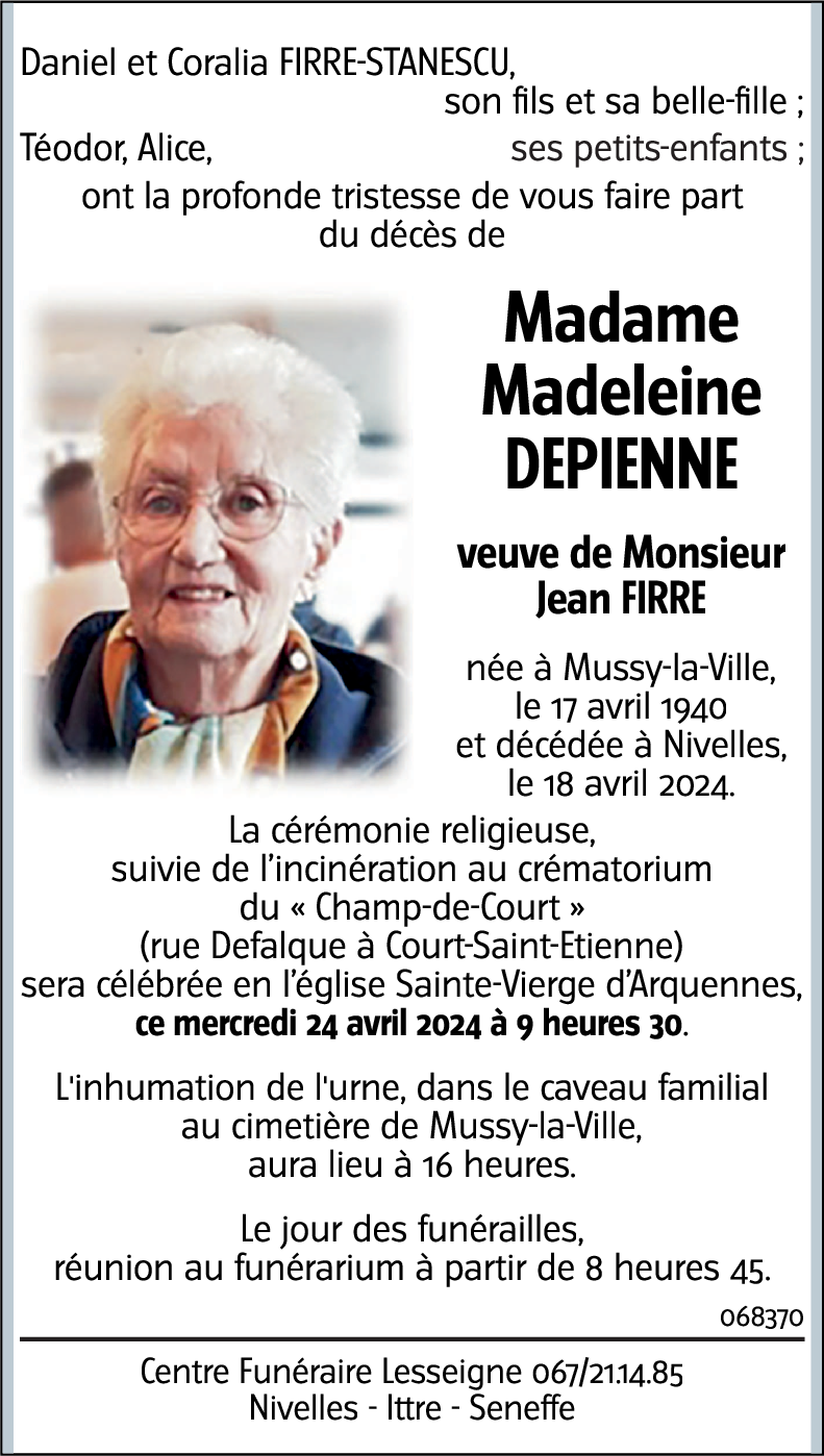 Madeleine DEPIENNE