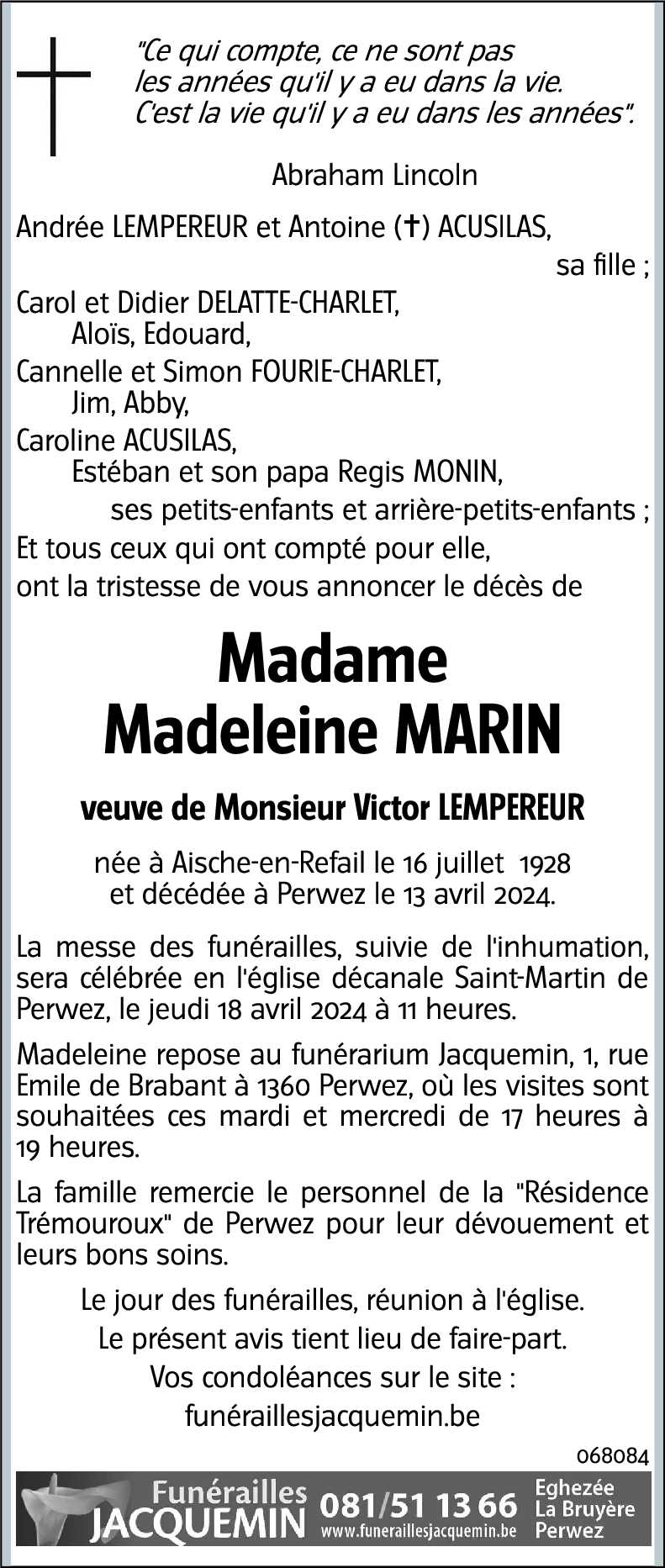 Madeleine Marin