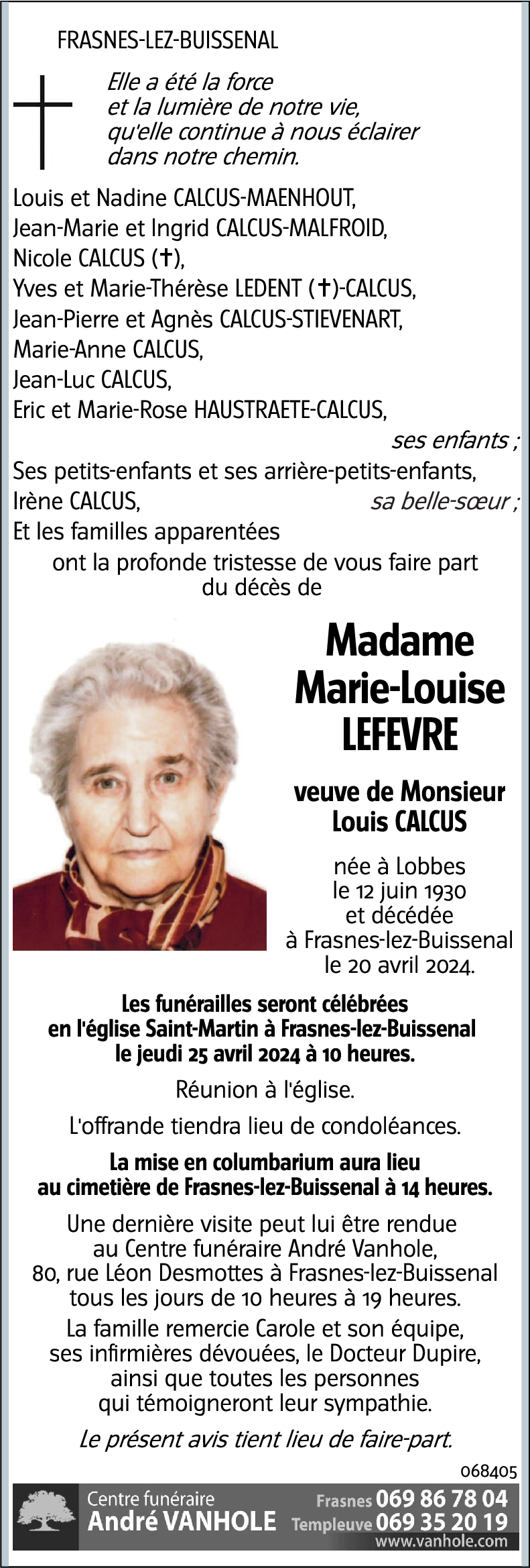 Marie-Louise LEFEVRE