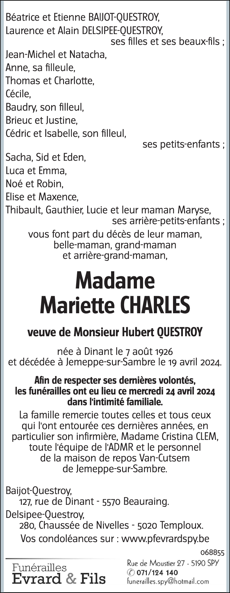 Mariette CHARLES