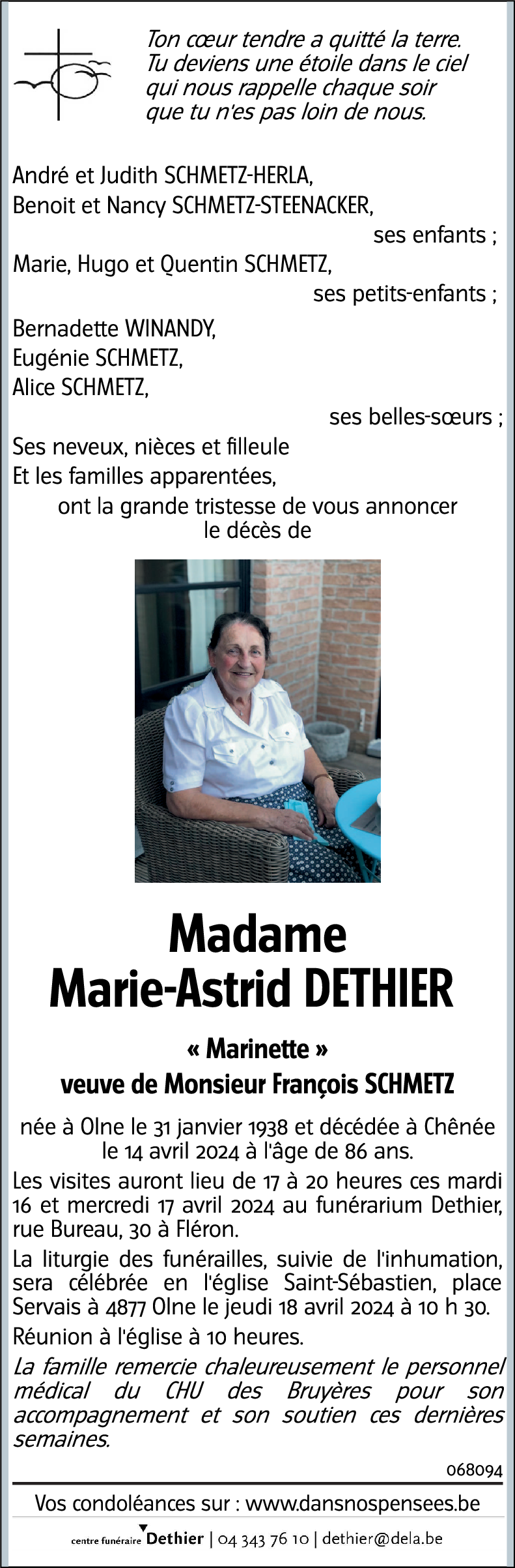Marinette DETHIER