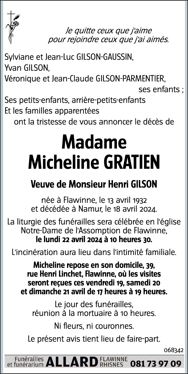 Micheline GRATIEN