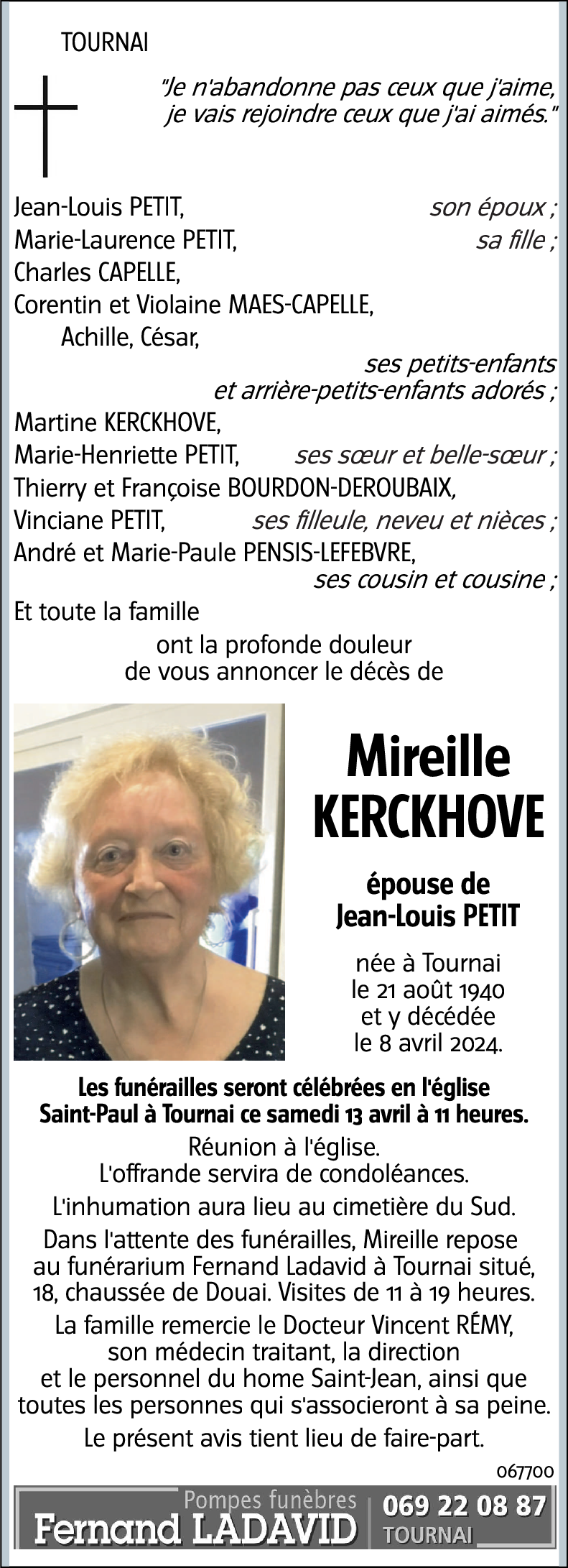 Mireille KERCKHOVE