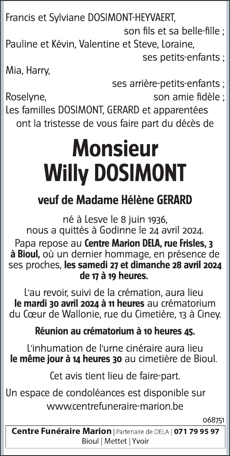 Willy DOSIMONT