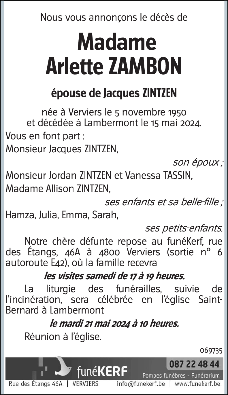 Arlette ZAMBON