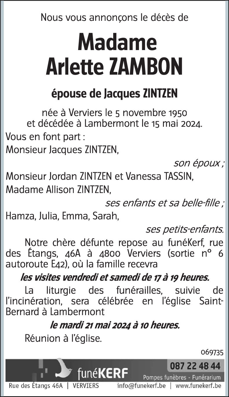 Arlette ZAMBON